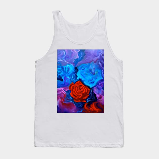 Bursting Rose Tank Top by jennyleeandjim